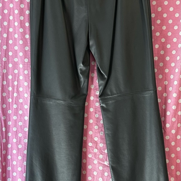 DANA BUCHMAN Women's GRAY Soft Lamb Leather PANTS sz 4. Like new! - Picture 2 of 5